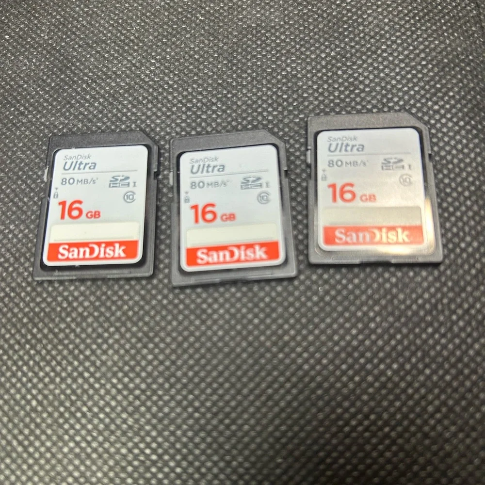 3 PCS Genuine SanDisk 16GB SD Memory card